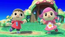 The Animal Crossing characters in Smash Bros