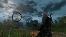 Experience the beauty of the game world while Geralt meditates.