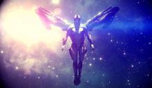 Excalibur soars through space using the Odonata Archwing