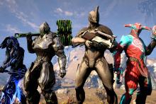 Take up arms in the Cyborg war as your very own Warframe