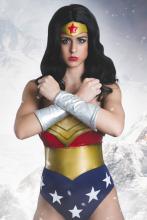 Wonder Woman can use her gauntlets for both defense and offense.