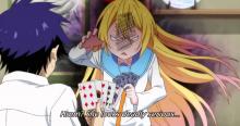 Chitoge is the daughter of the American Bee Hive Gang and Raku's fake girlfriend.