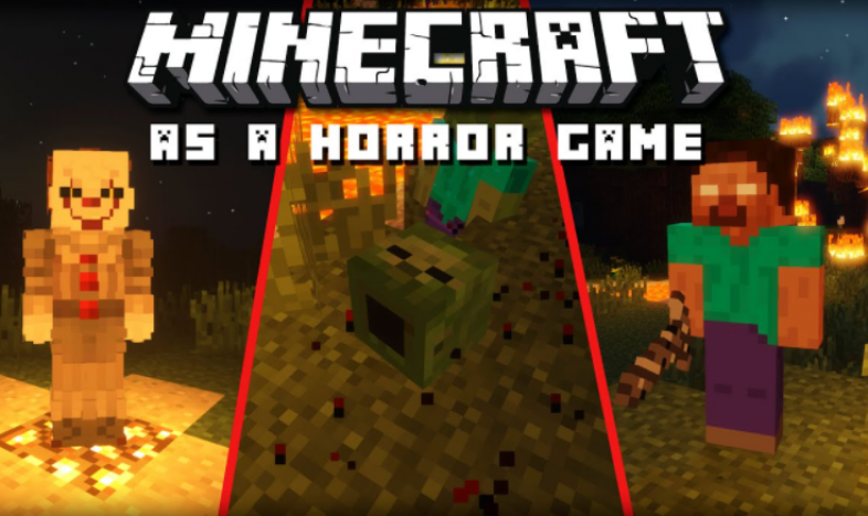 people play horror games in minecraft