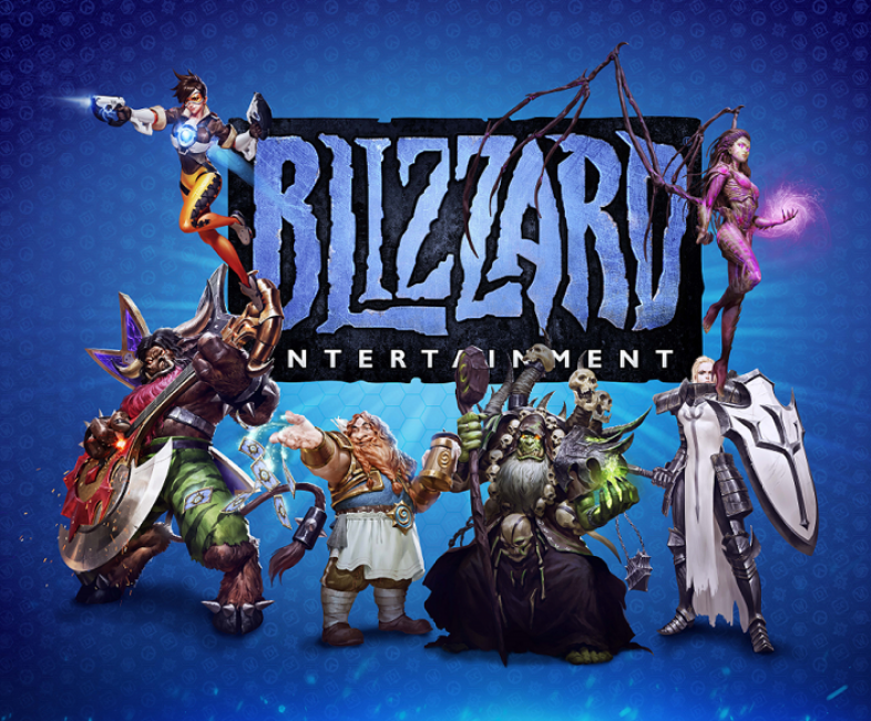 Blizzard Entertainment Logo plus characters