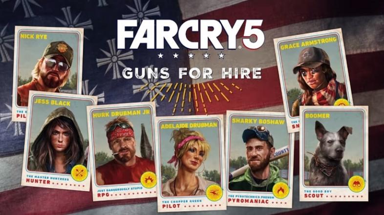 Far Cry, Far Cry 5, Guns For Hire, Companions
