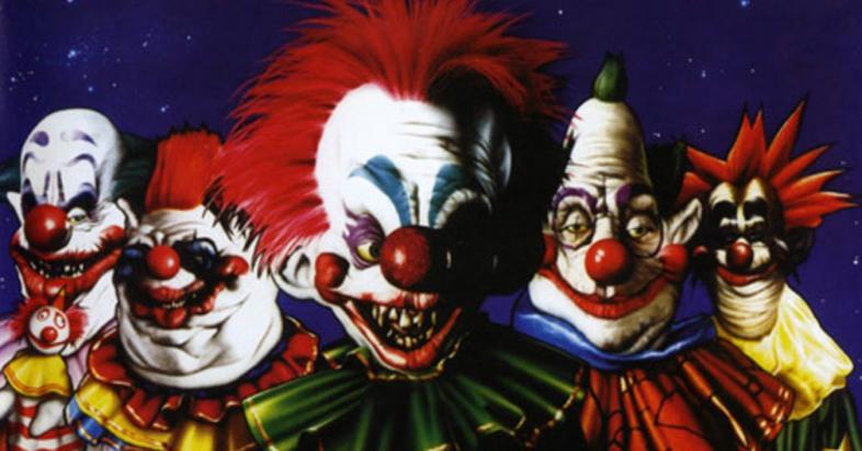 Horror-Clown-Vorhang Fransenvorhang Zirkus Freak Show Türvorhang Killer-Clown 