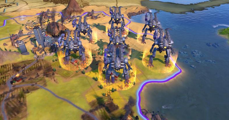 Giant Death Robot army