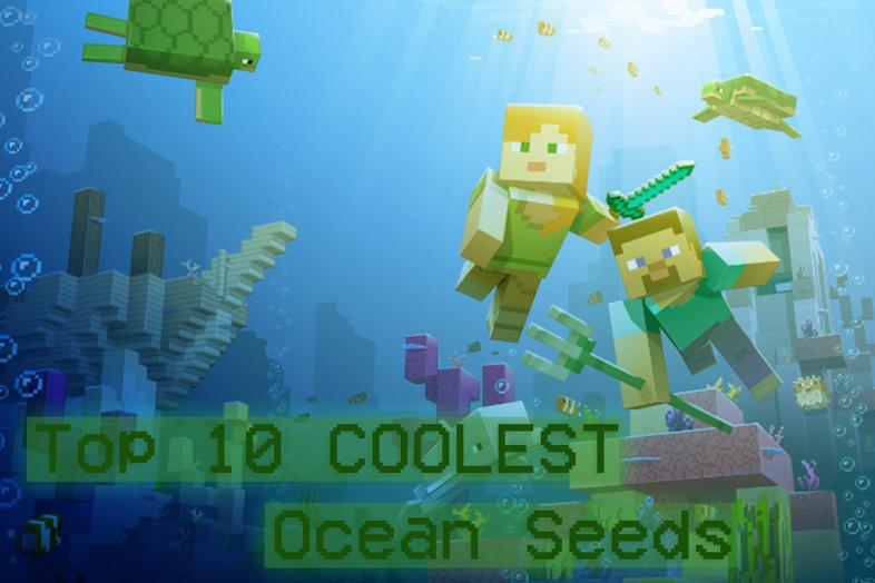 Thumbnail of Steve and Alex from Minecraft swimming through an ocean