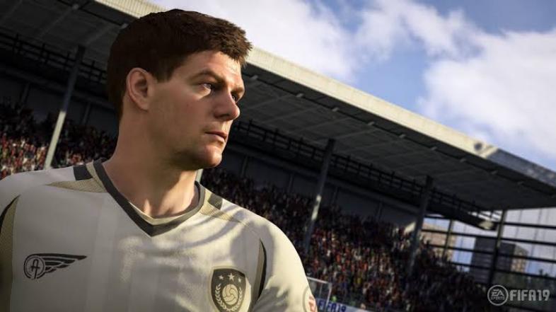 steven gerrard on EA's FIFA 19 icons kit