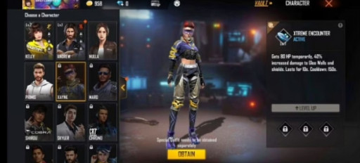 free fire character skills