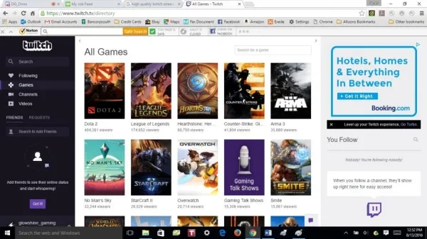 video game streamer
