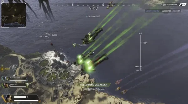 Squad Drop squad dropping in apex legends