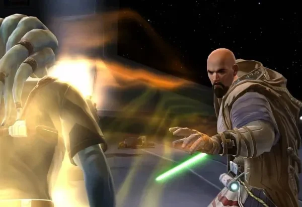 SWTOR Best Healers The Consular removes the blight of the Dark side from a Jedi.