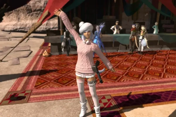 LvL 80 Cat-Girl Crafter Waving Hello