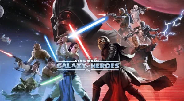 Rey clashing against Kylo Ren star wars, galaxy of heroes, top ways to spend crystals, darth vader