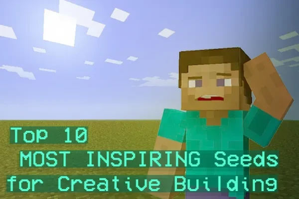 Top Ten Creative Seeds Thumbnail of Steve from Minecraft looking Confused