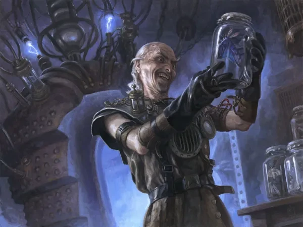 Delver of Secrets MtG Art from Innistrad: Midnight Hunt by Matt Stewart