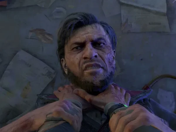 Waltz on the floor as he is being choked. 