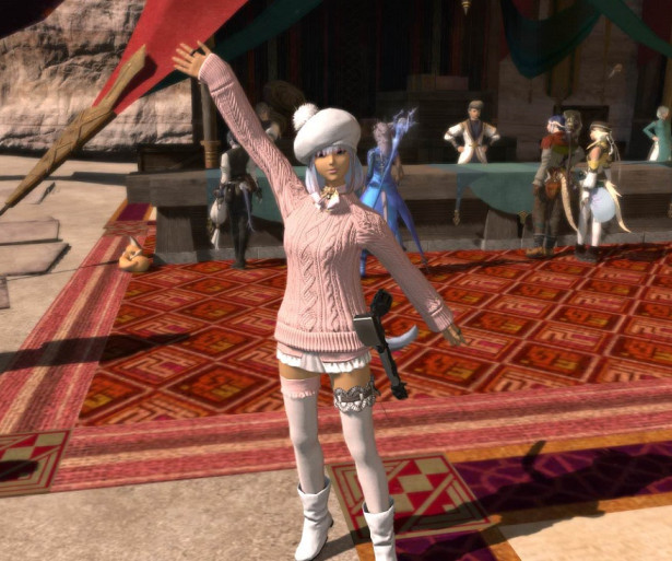 LvL 80 Cat-Girl Crafter Waving Hello