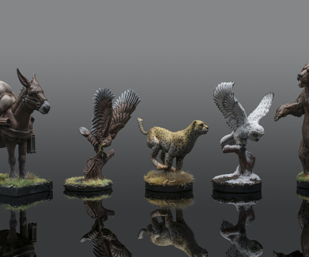 Various animal companion minis. 