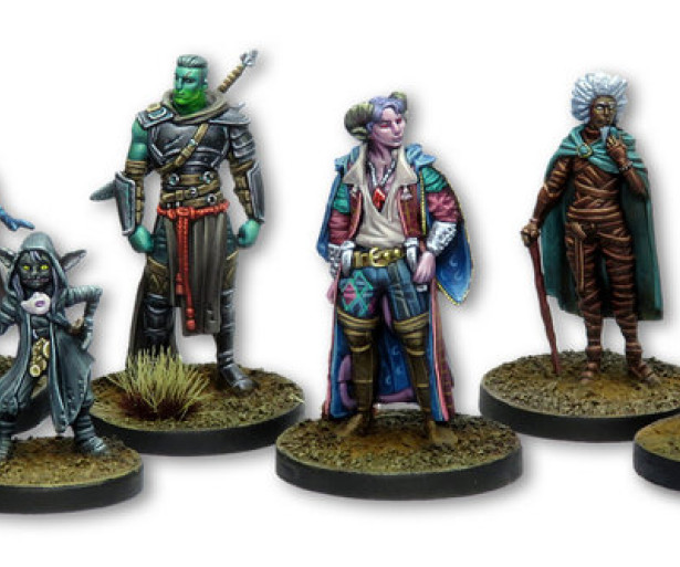Painted minis from Critical Role's second campaign. 