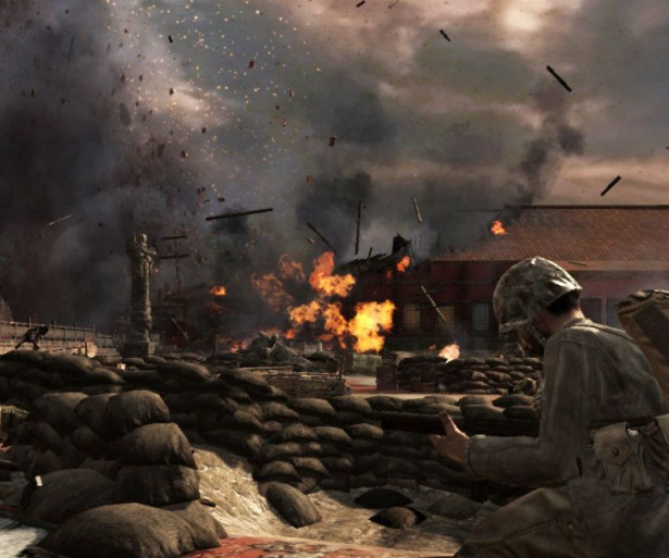 A messy battle in COD World At War