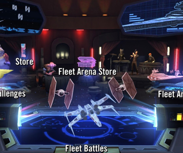 fleet arena, galaxy of heroes, star wars, darth vader, luke