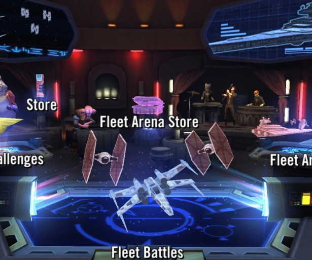 galaxy of heroes, capital ships, darth vader, dark side ships