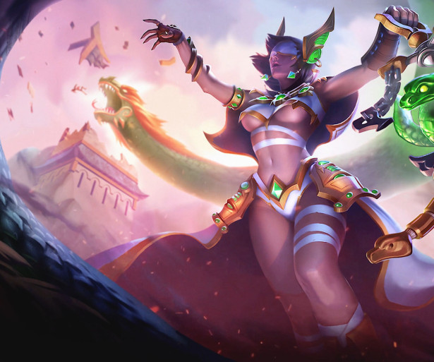 Paladins, Seris with Jade priestess skin