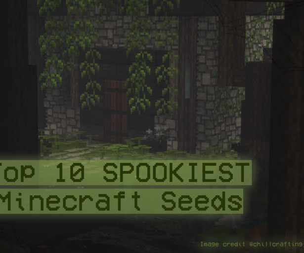 Thumbnail of a spooky house built in Minecraft (credit chillcrafting)