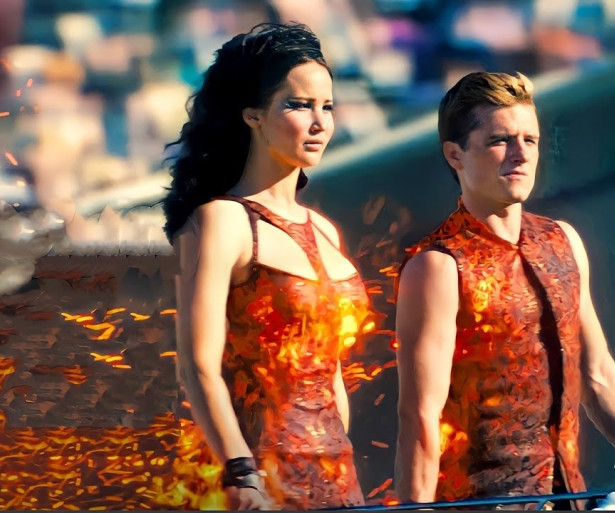 Katniss, Peeta, Parade, tribute