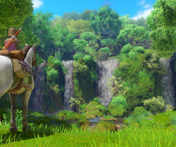 Dragon Quest XI S Hero on Horse