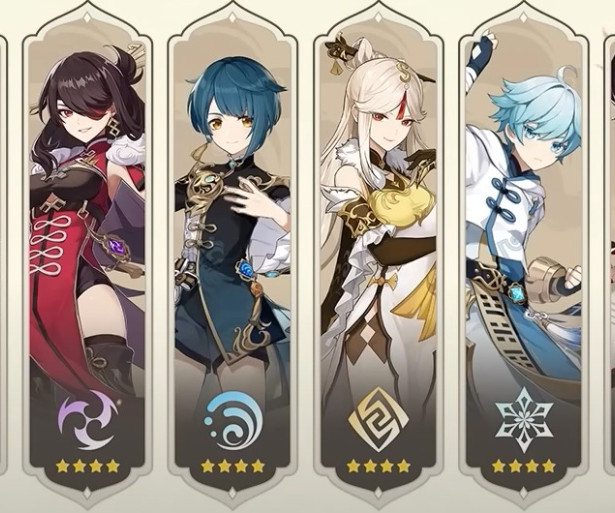 Genshin Impact best 4 Star Characters