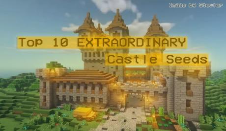 Thumbnail of a castle built in Minecraft (credit to Stevler)