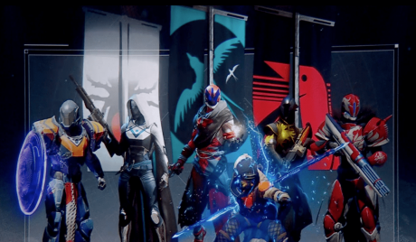 Player characters in Destiny 2 showing how to join a clan