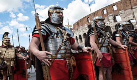Roman army ready to march into battle