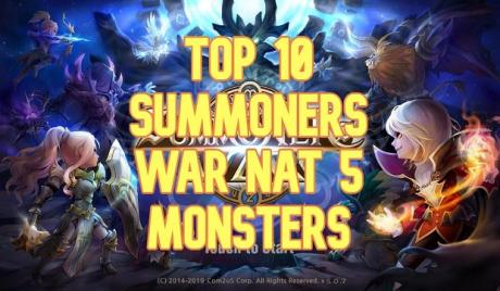 best nat 5s, summoners war, best nat 5 monsters, best monsters summoners war, best nat 5s summoners war